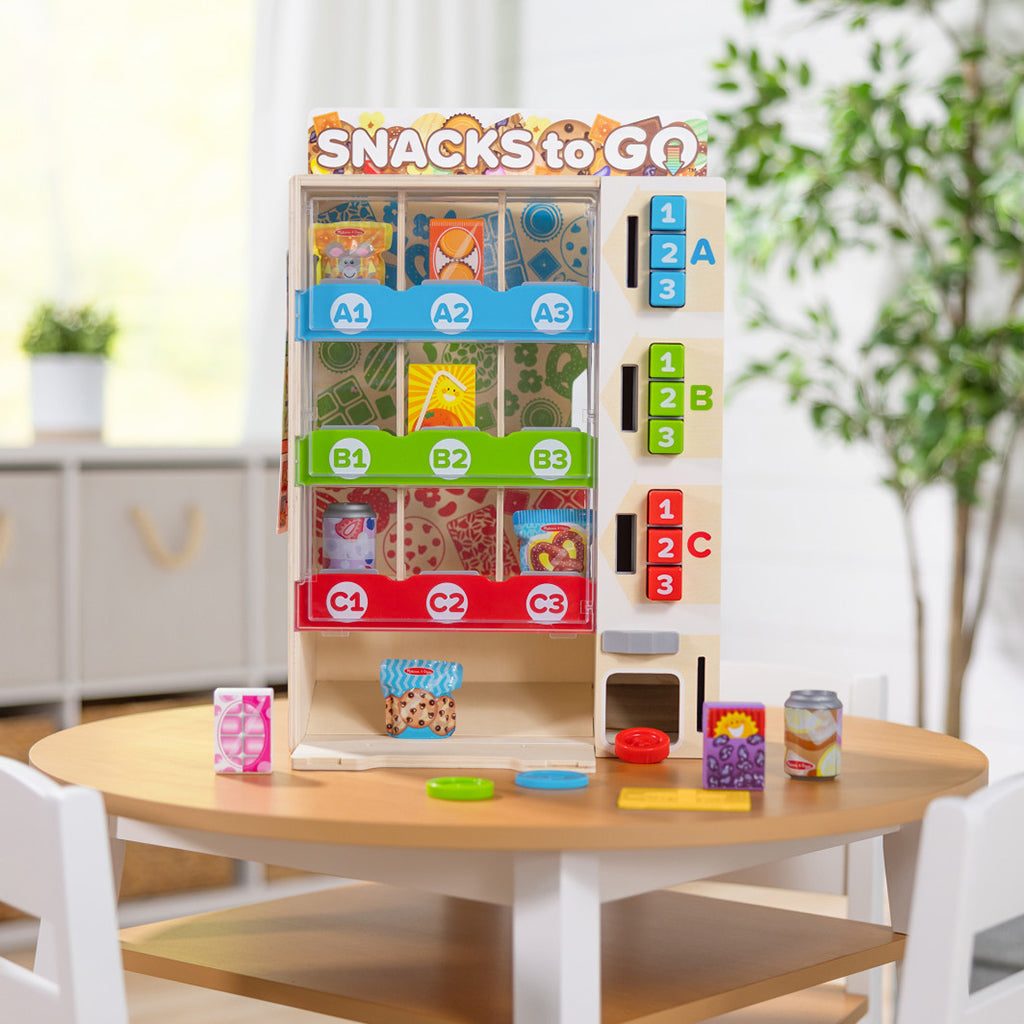 Melissa & Doug Leksaksmat, Snackautomat - 16 delar