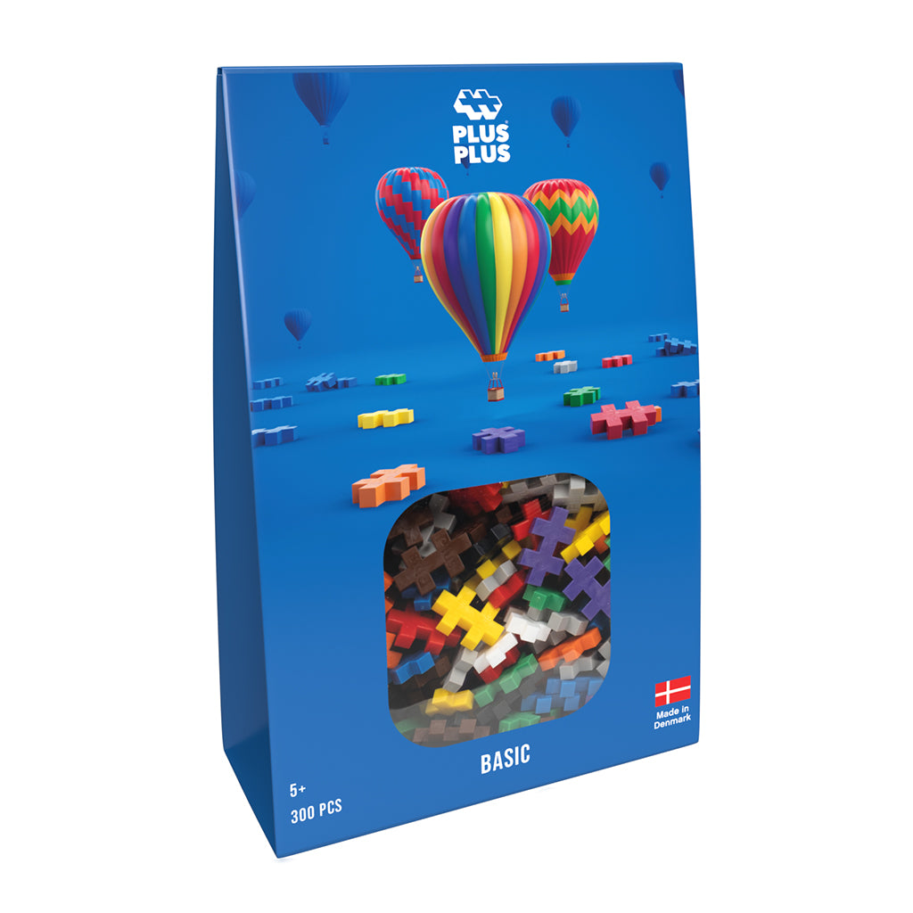 Plus-Plus Basic färgmix, 300 bitar