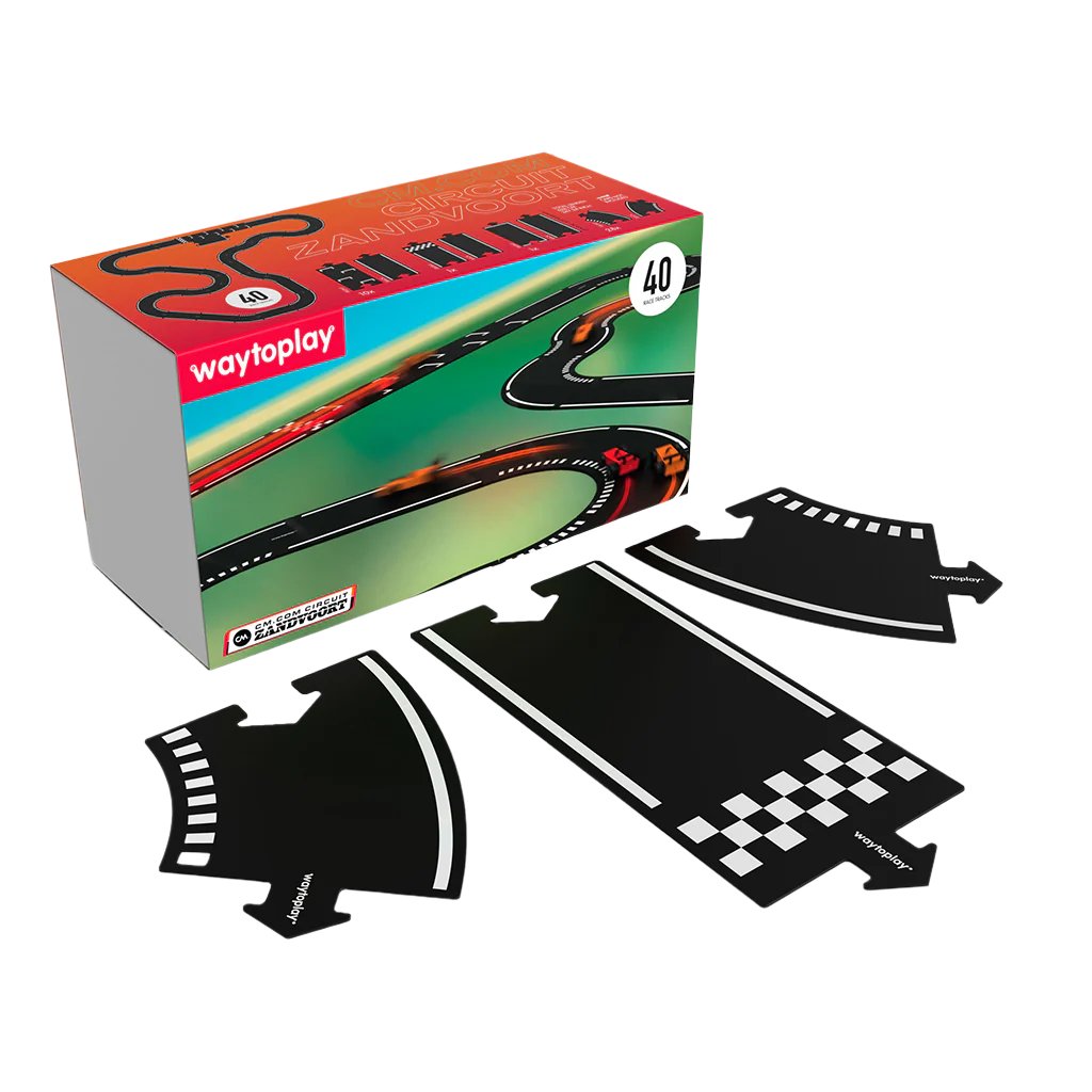 Waytoplay bilbana i gummi, 40 delar - Formel 1
