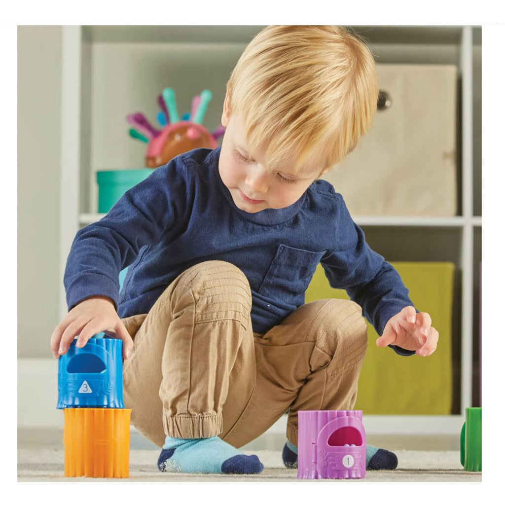 Lär dig om siffror och färger - Aktivitetsset med djungelns djur