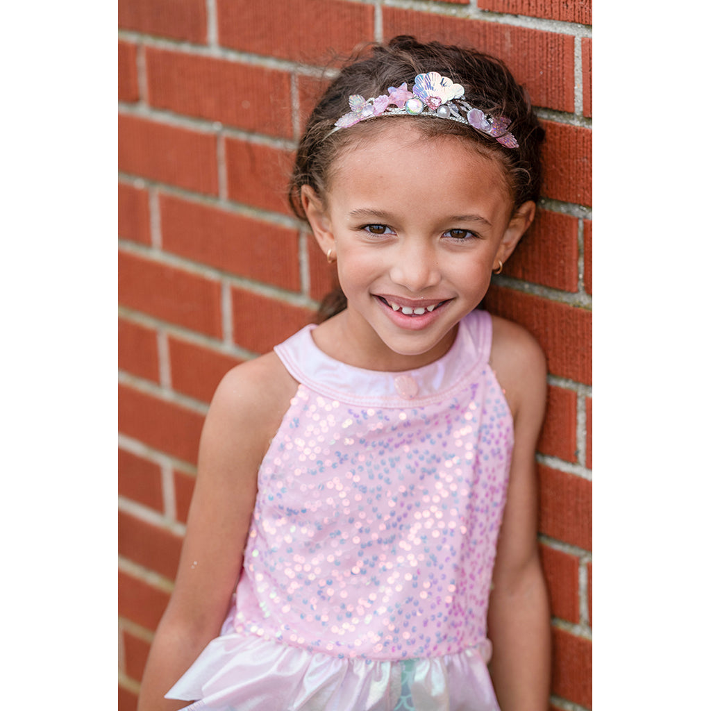 Great Pretenders utklädningskläder, Sjöjungfruklänning, Misty pink - Strl. 3-8 år