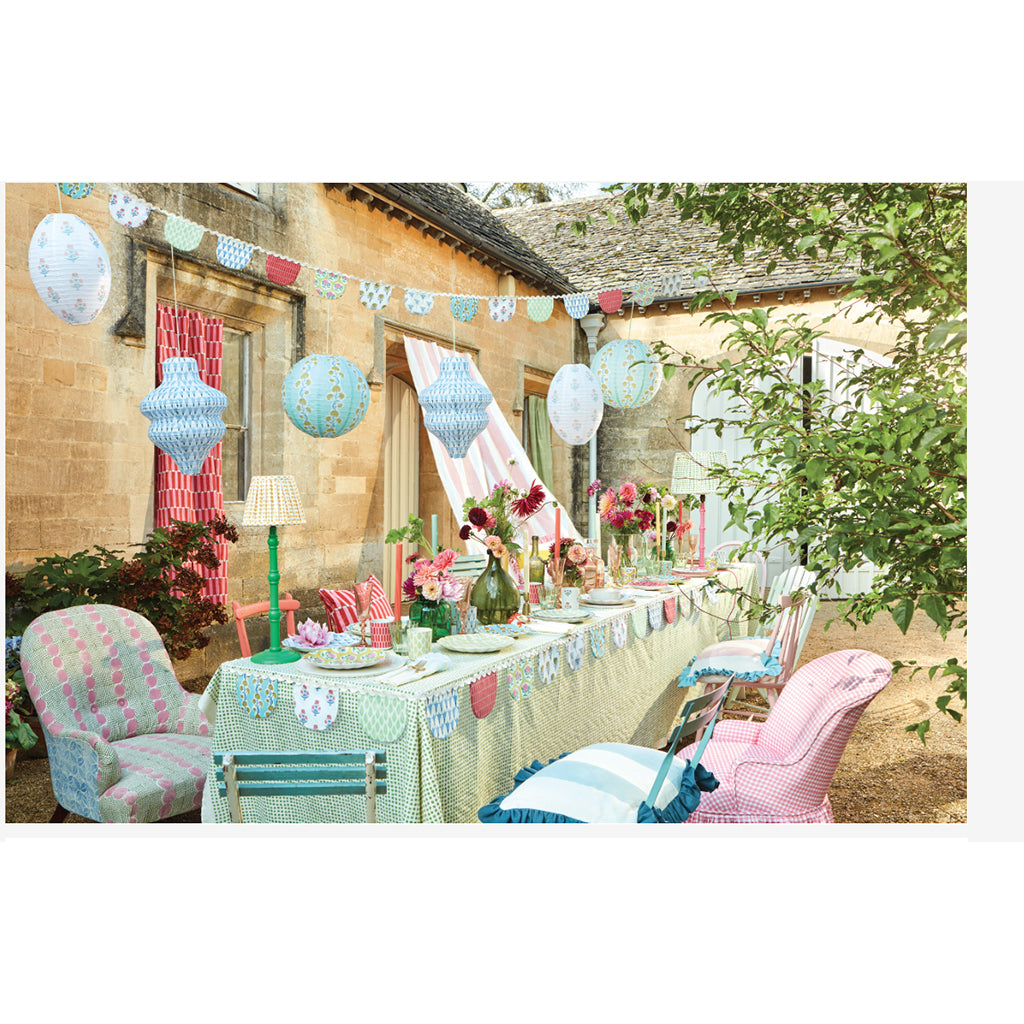 Meri Meri lanterna i rispapper, Molly Mahon, 3-pack - UTAN LJUSKÄLLA