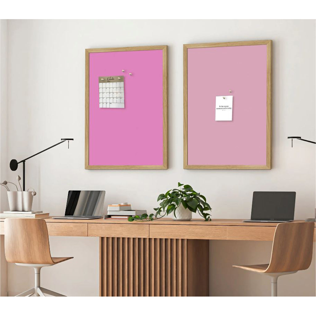 Anslagstavla med ekram, Bubblegum 62 x 42 cm