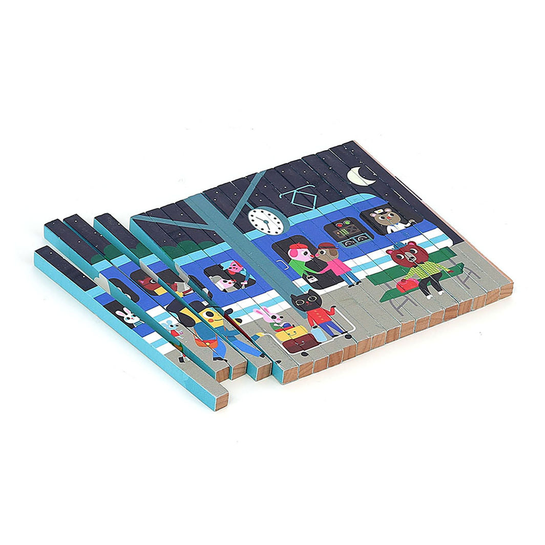 Vilac Agamografiskt pussel med 20 bitar, 4-dimensionell design - Transport