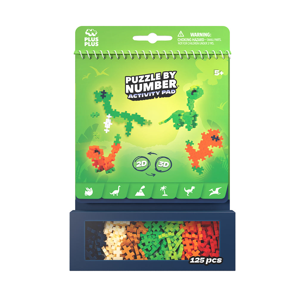 Plus-Plus aktivitetsset, Dinosaurier - 125 delar