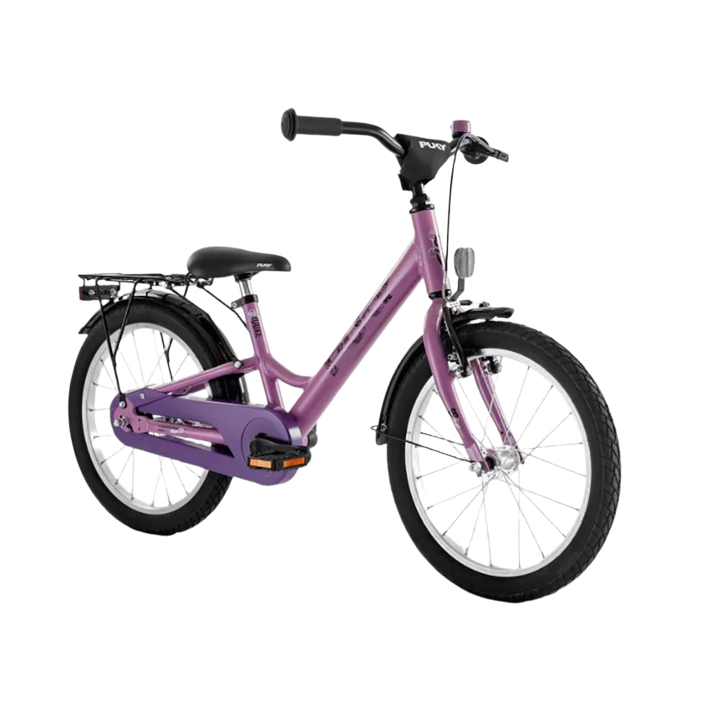 Puky Youke Allround cykel med handbroms, 18" - Perky Purple - Från 5 år