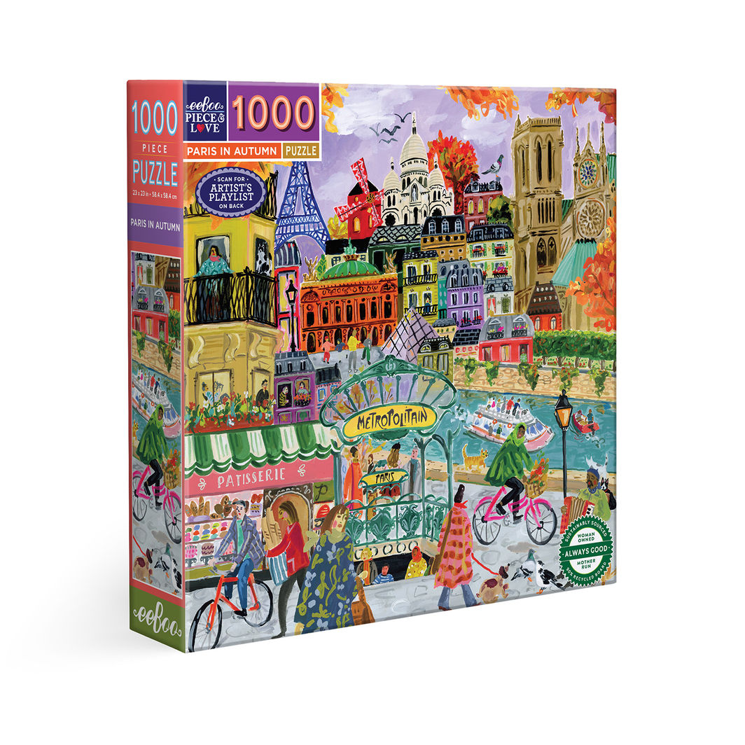 eeBoo Puslespil 1000 brk, Paris in Autumn
