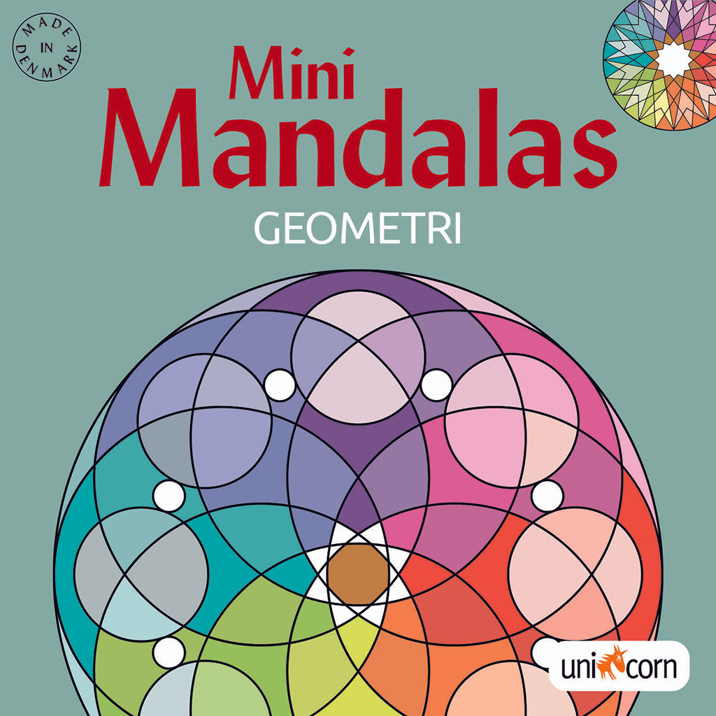 Mandalas målarbok mini, Geometri