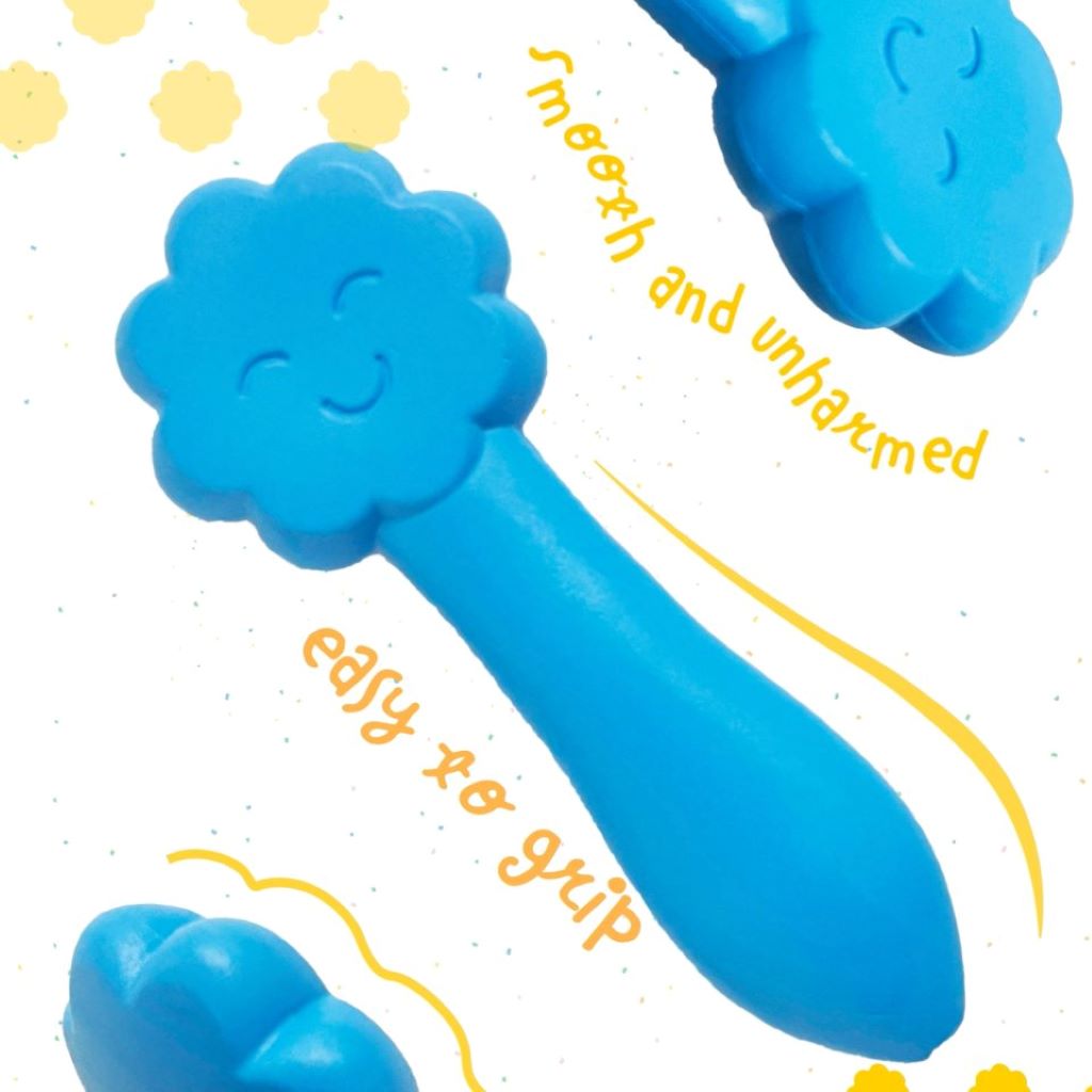 Haku Yoka, 12 färgkritor - leende ansikten