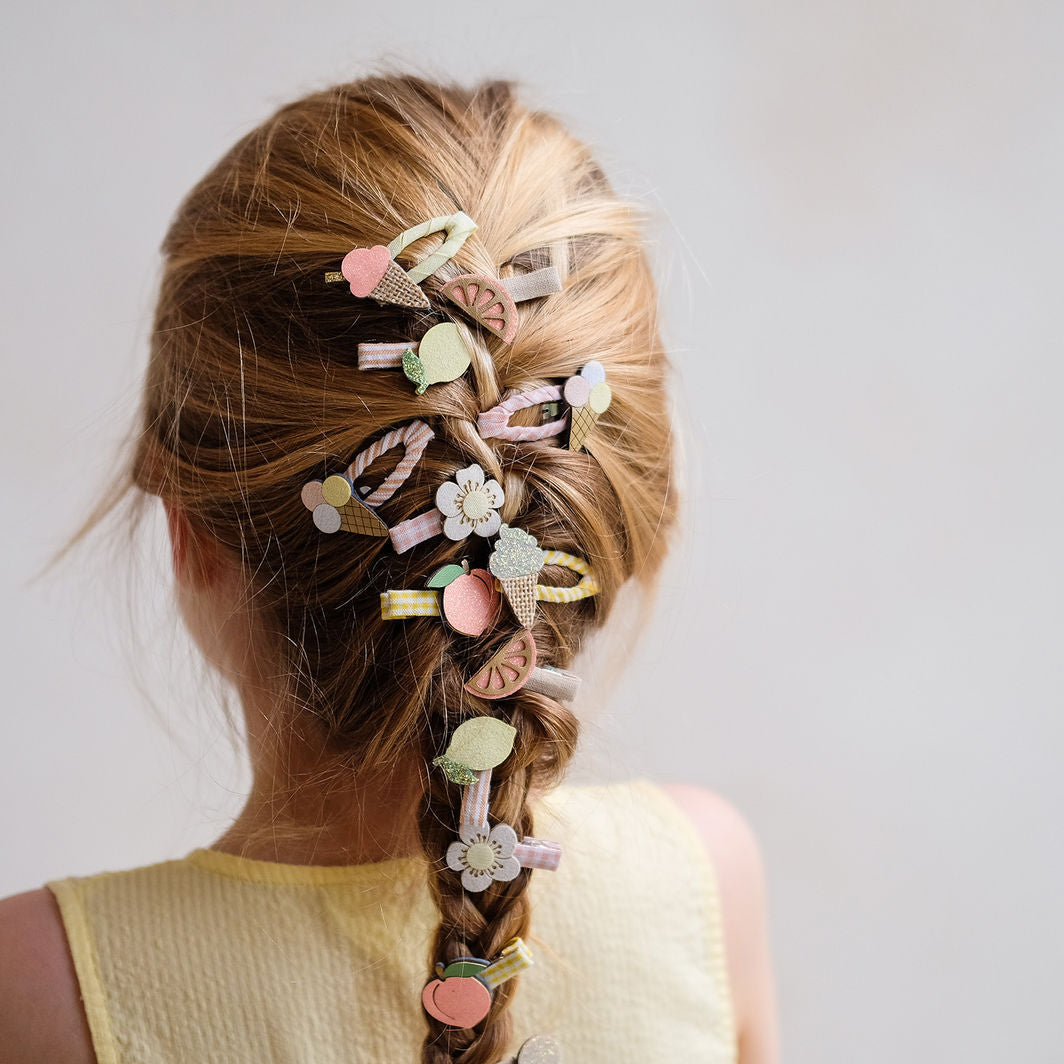 Mimi & Lula 5 hårspännen, Mini Ice Cream Peaches and Cream