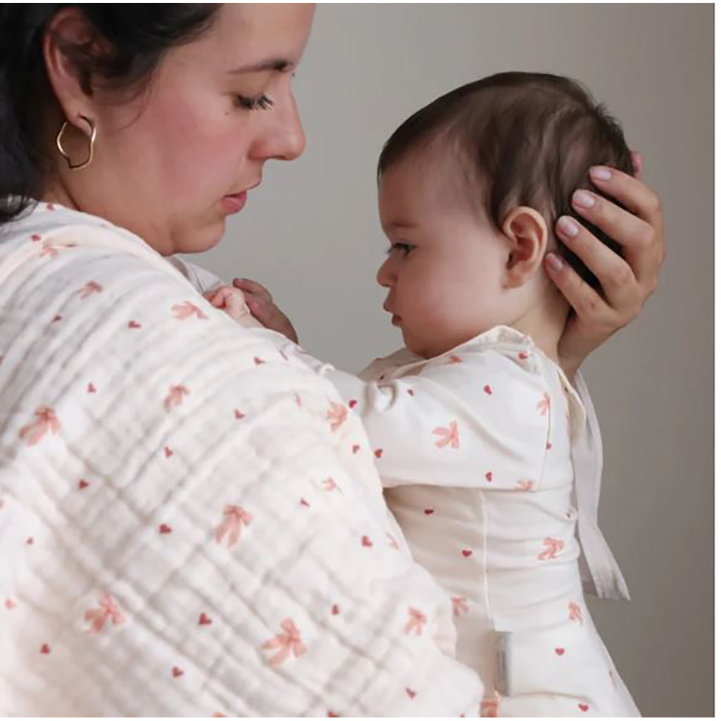 Cam Cam muslin babytæppe, økologisk, GOTS - Bows
