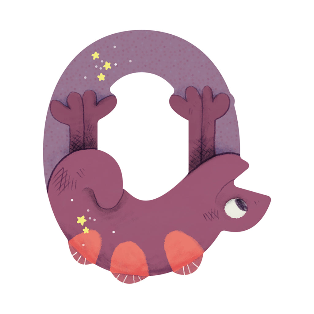 Moulin Roty bokstäver i trä, minus Æ, Ø och Å