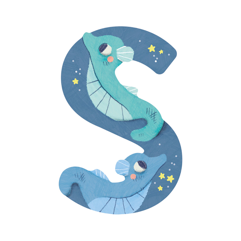 Moulin Roty bokstäver i trä, minus Æ, Ø och Å