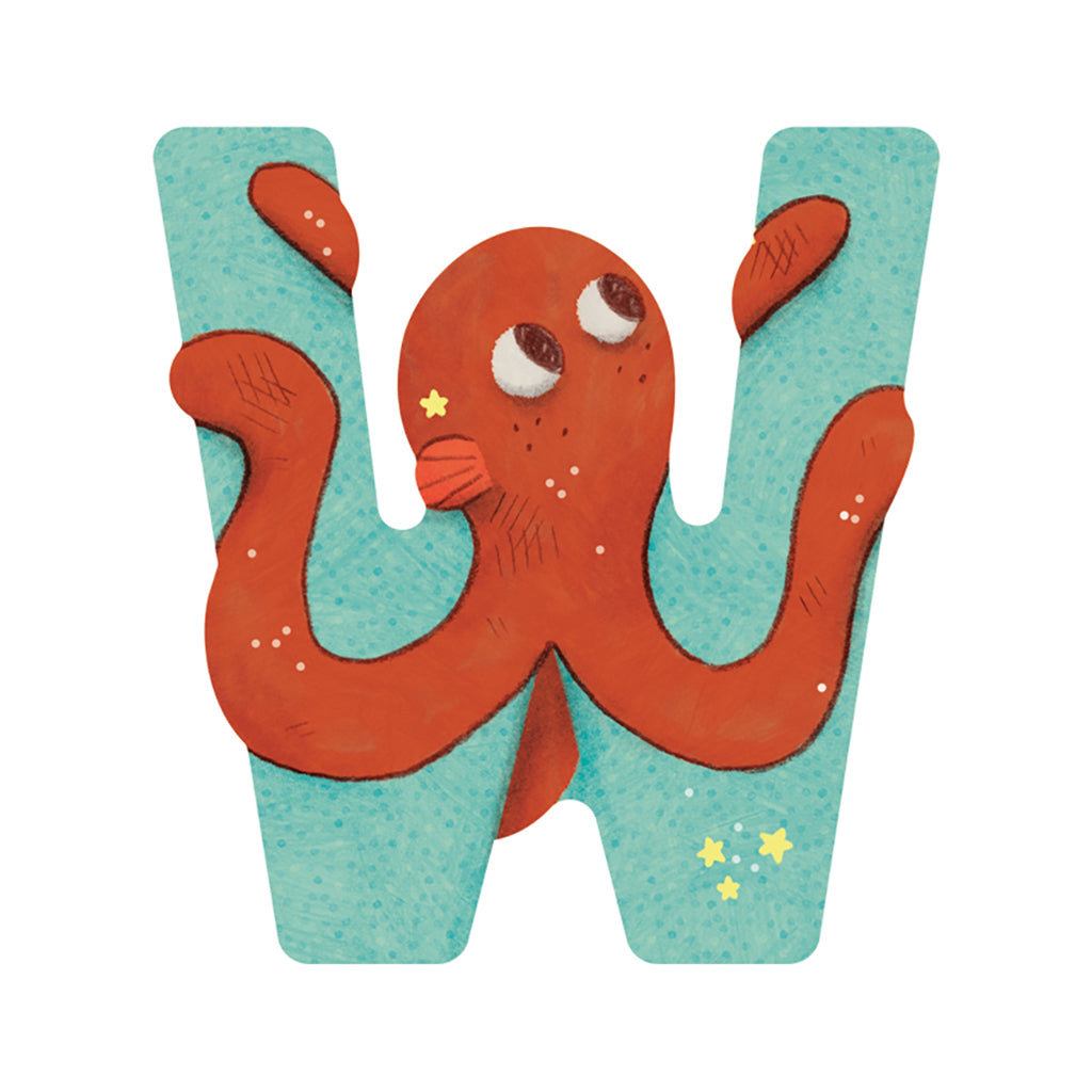 Moulin Roty bokstäver i trä, minus Æ, Ø och Å