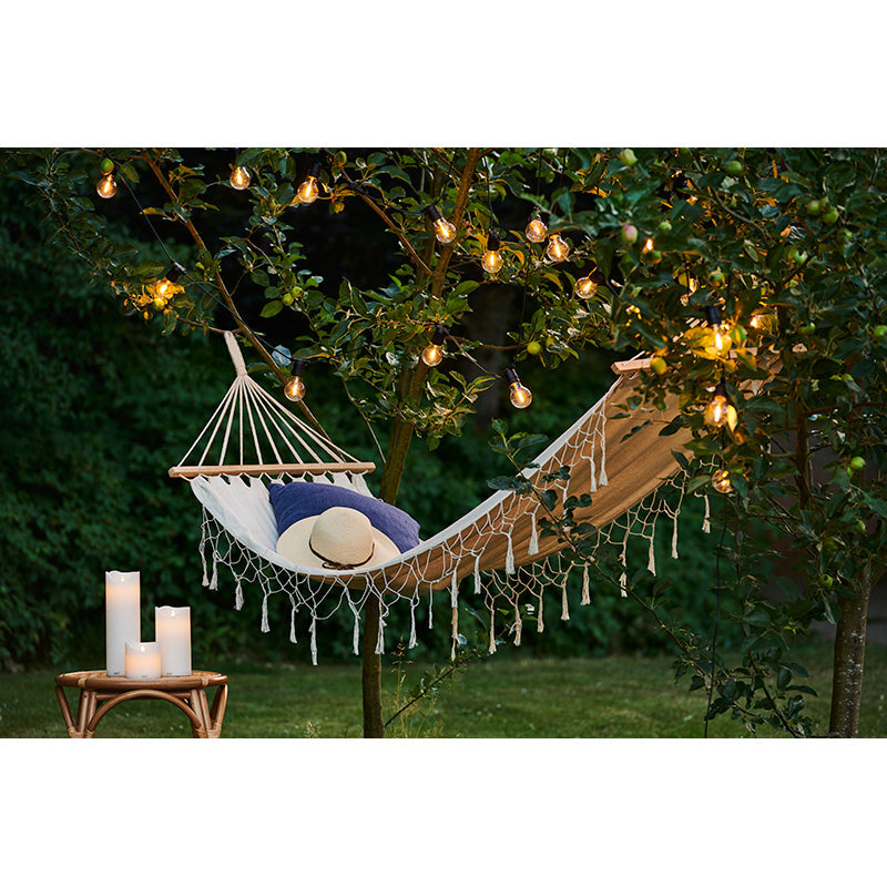 Sirius Tobias Tilläggssats, svart ljusslinga med 10 klara LED-pärlor (utan transformer)