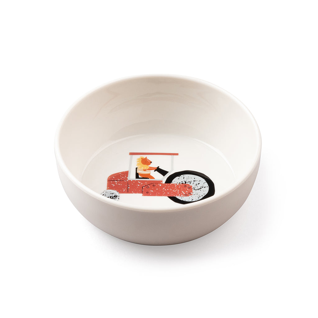 Sebra tallrik, djup - Busy Builders