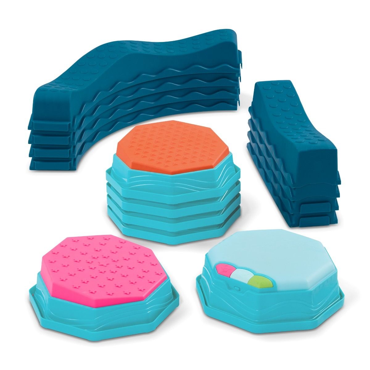 B Toys Musical balance sti med sensoriska trampstenar