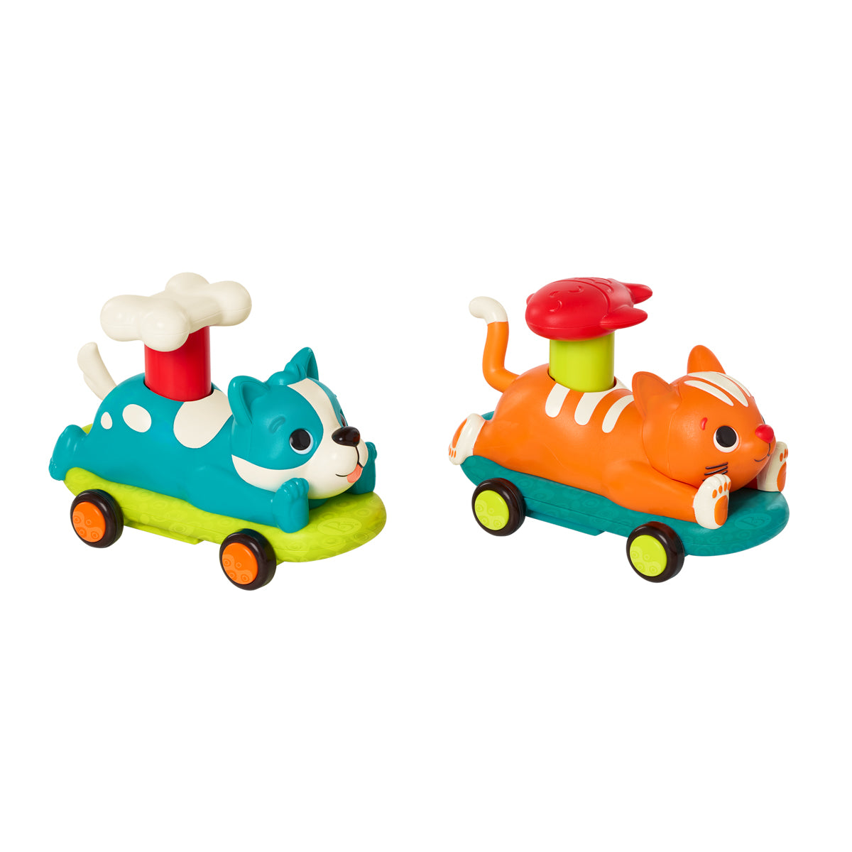 B Toys djurbilar, Push & Go, olika varianter - priset gäller för 1 st