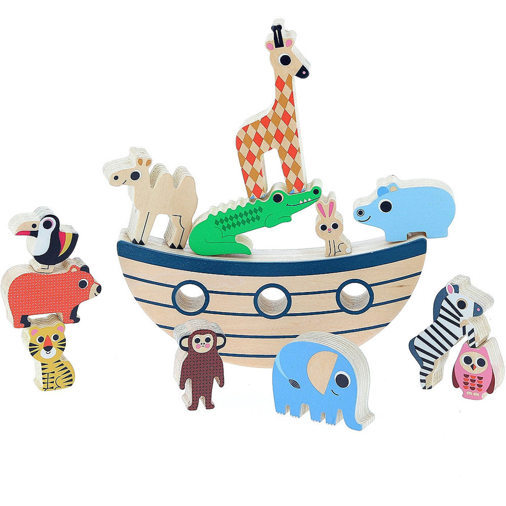 Vilac Balansspel i trä, med djur, av Ingela P Arrhenius