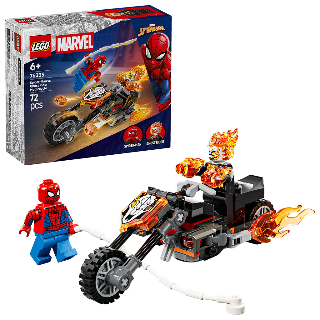 LEGO® Marvel Spider-Man mot Ghost Rider på motorcykel