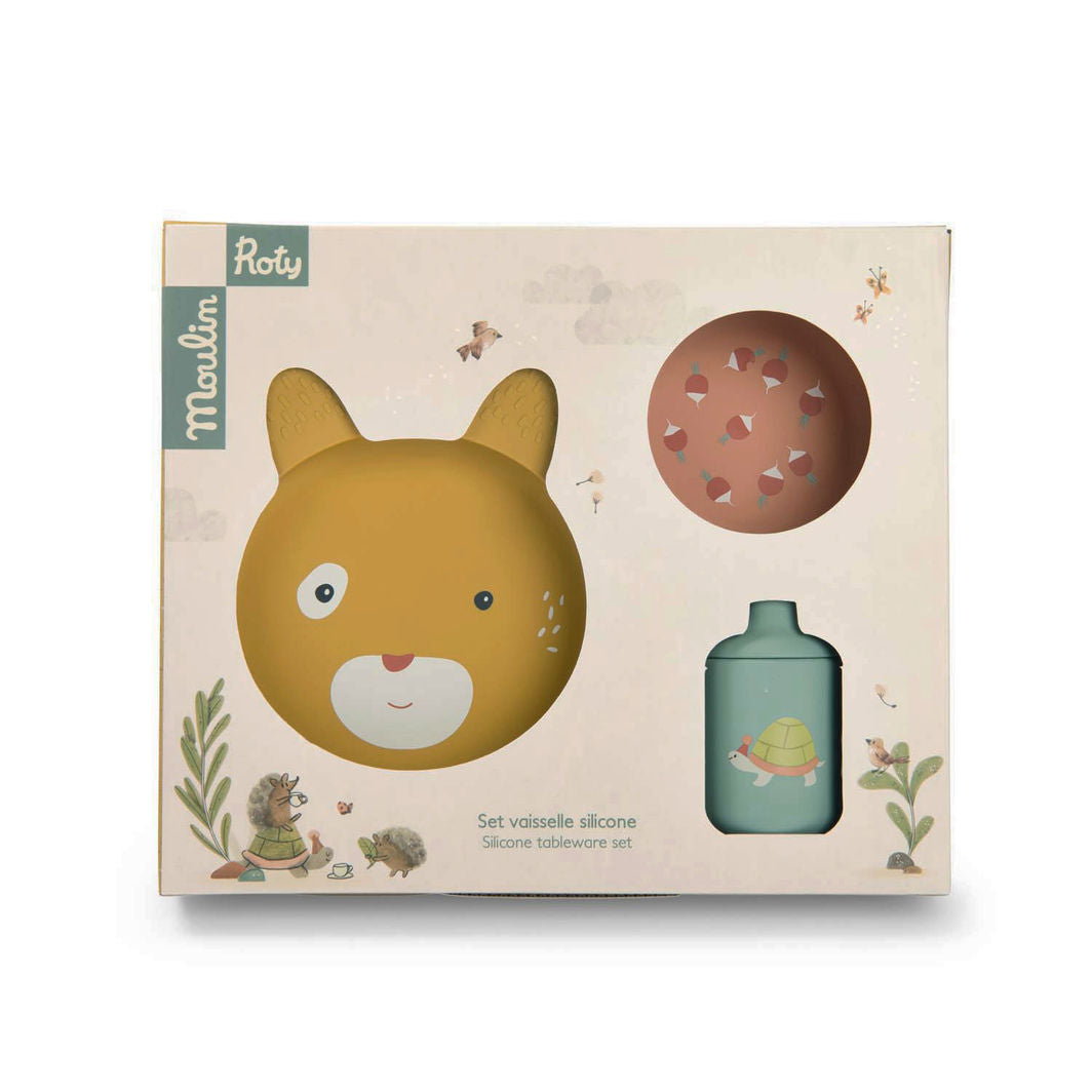 Moulin Roty Mitt första matset 3 delar, Trois petits lapins