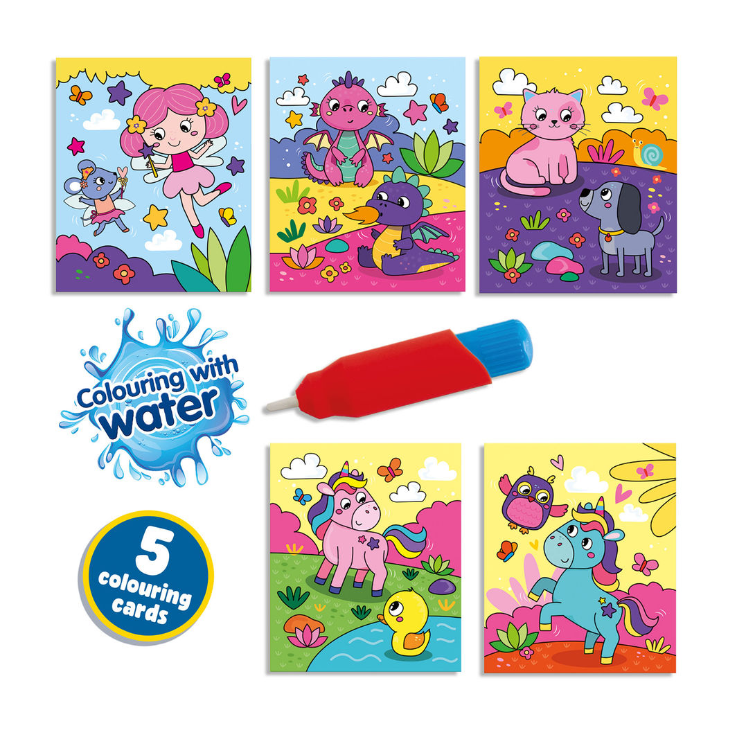 SES Creative, Måla med vatten – Fantasi målarbok