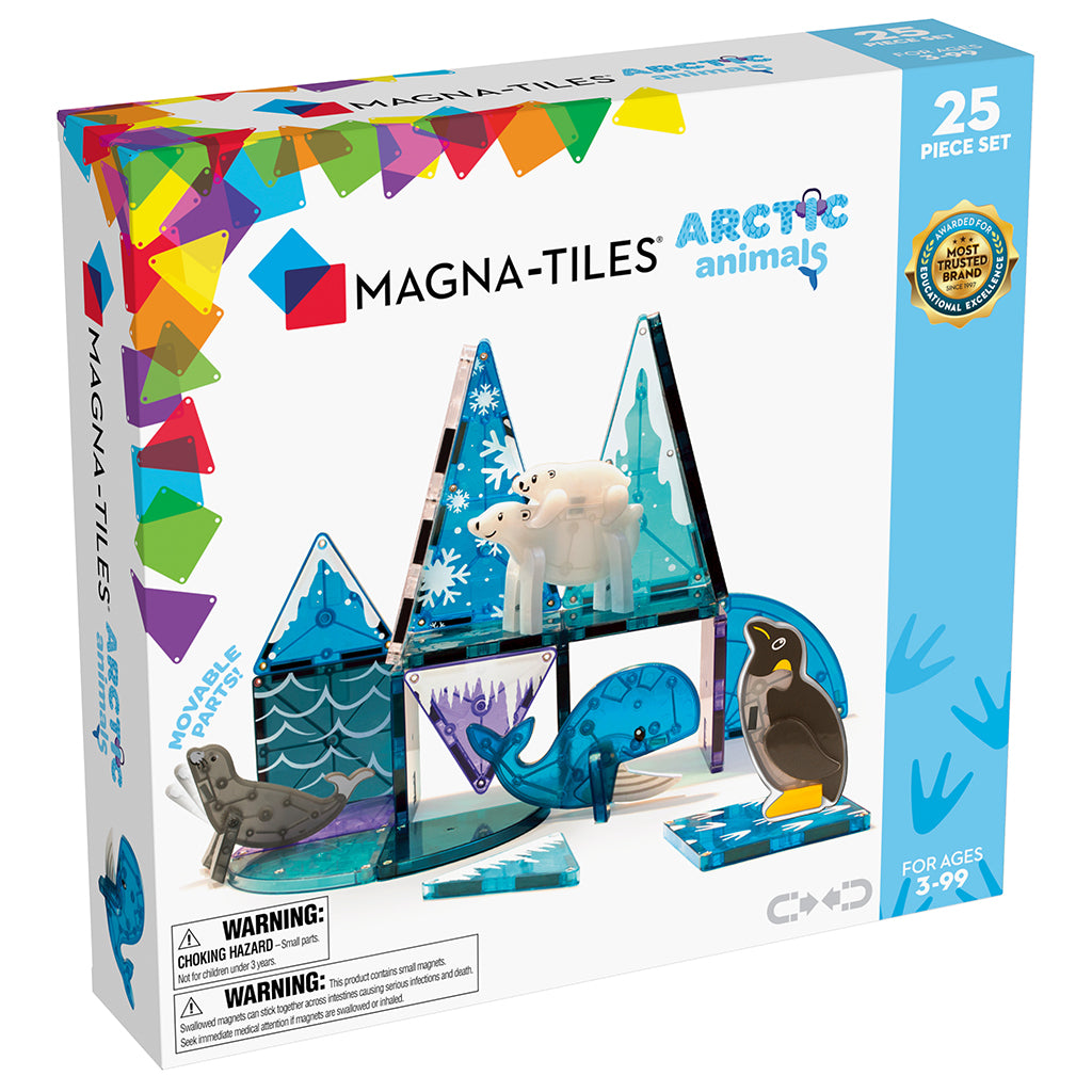 Magna-Tiles Magnetiskt byggset, Arktiska djur - 25 delar