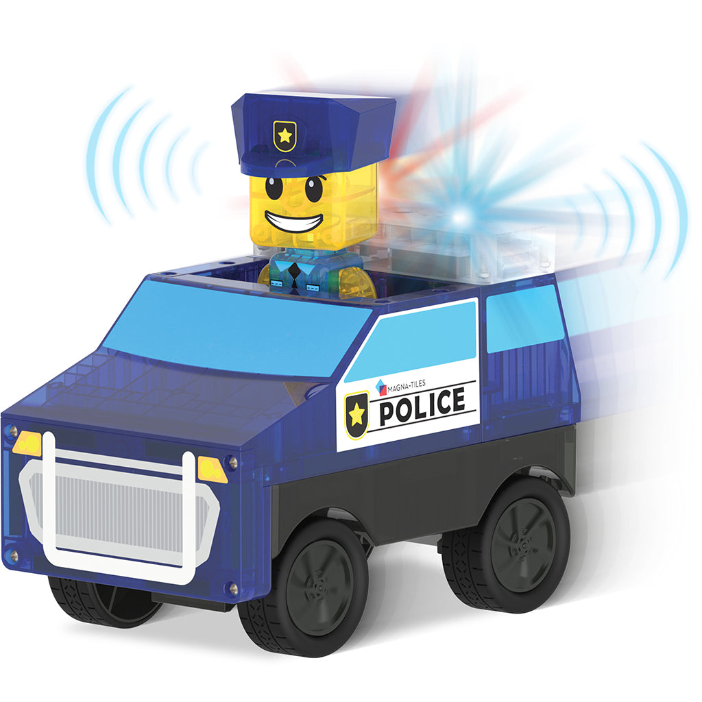 Magna-Tiles Magnetiskt byggset, Polisstation 36 delar