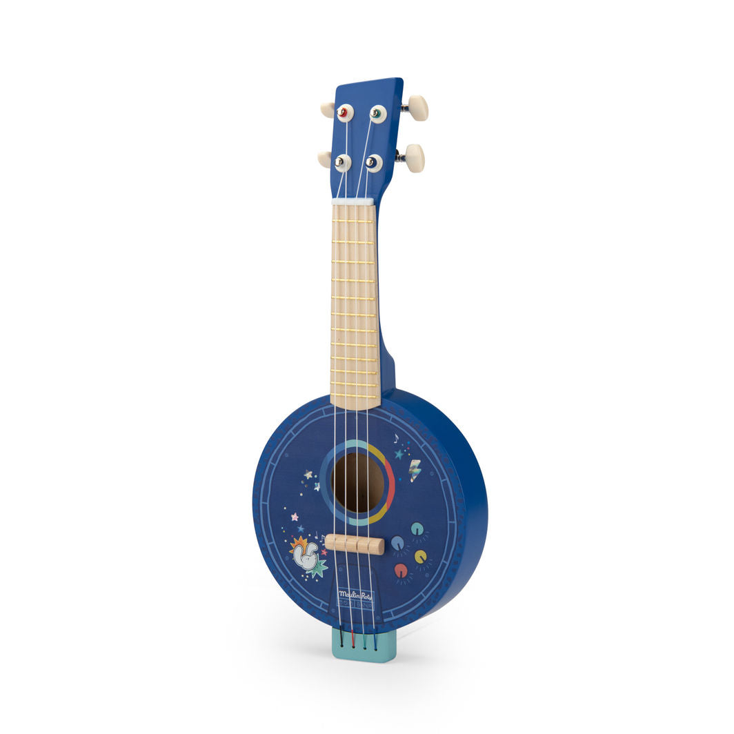 Moulin Roty Musikinstrument, Banjo - Puce & Pilou
