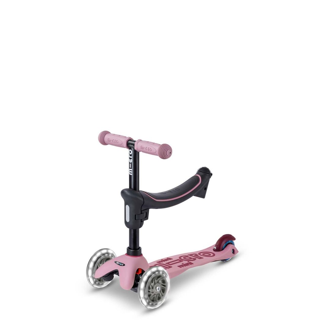 Micro sparkcykel, Mini Deluxe LED, Rock & Go – Dusty Rose