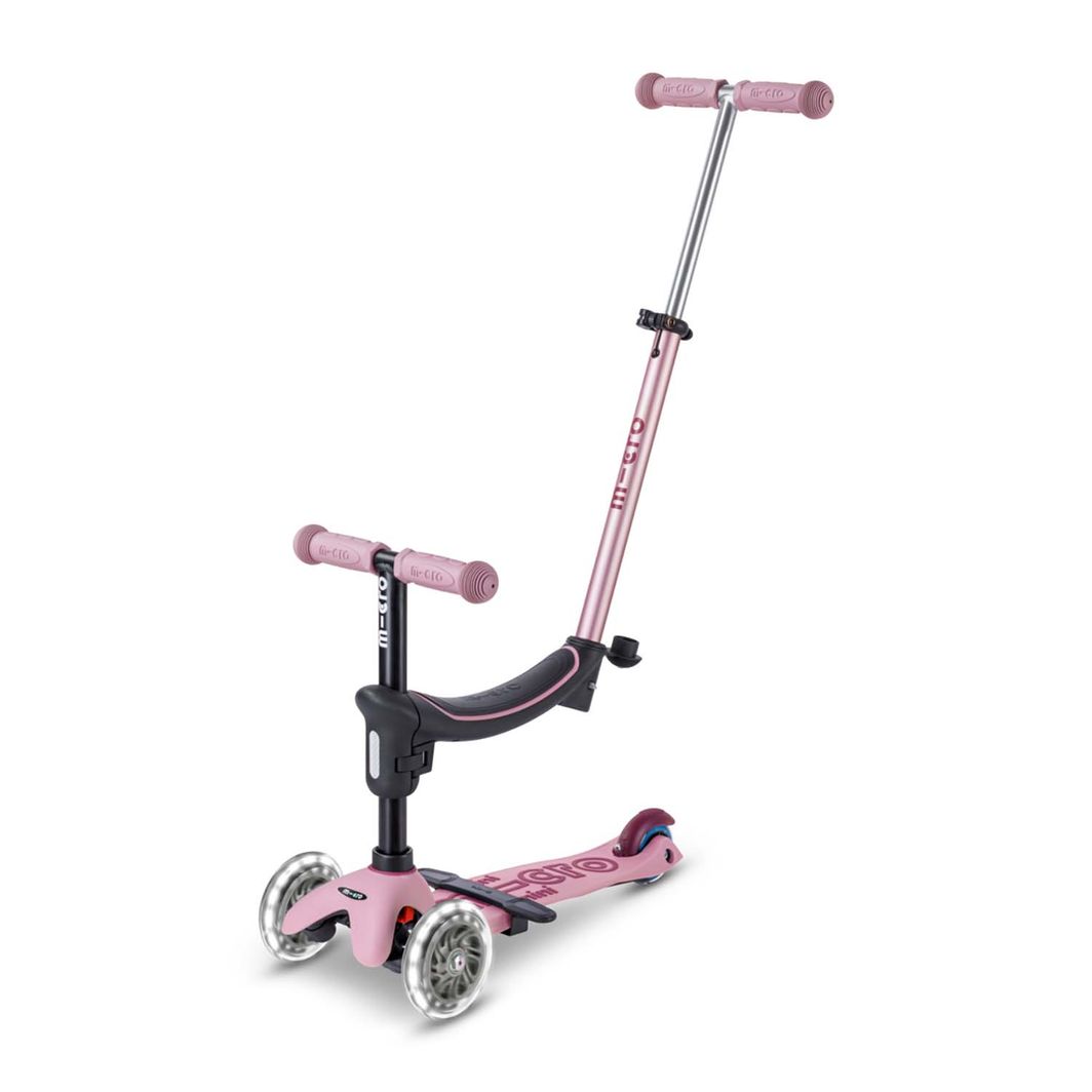 Micro sparkcykel, Mini Deluxe LED, Rock & Go – Dusty Rose