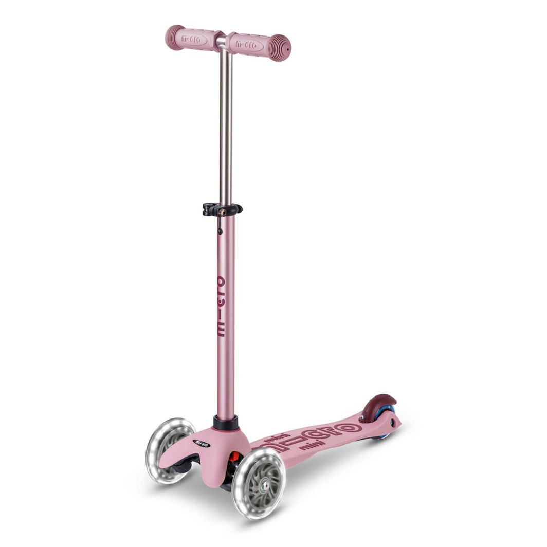 Micro sparkcykel, Mini Deluxe LED, Rock & Go – Dusty Rose