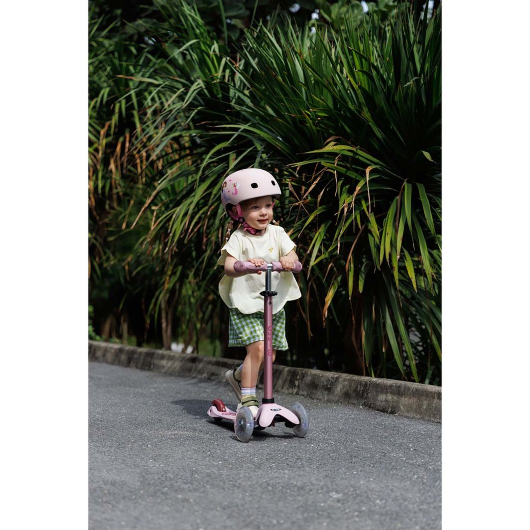 Micro sparkcykel, Mini Deluxe LED, Rock & Go – Dusty Rose