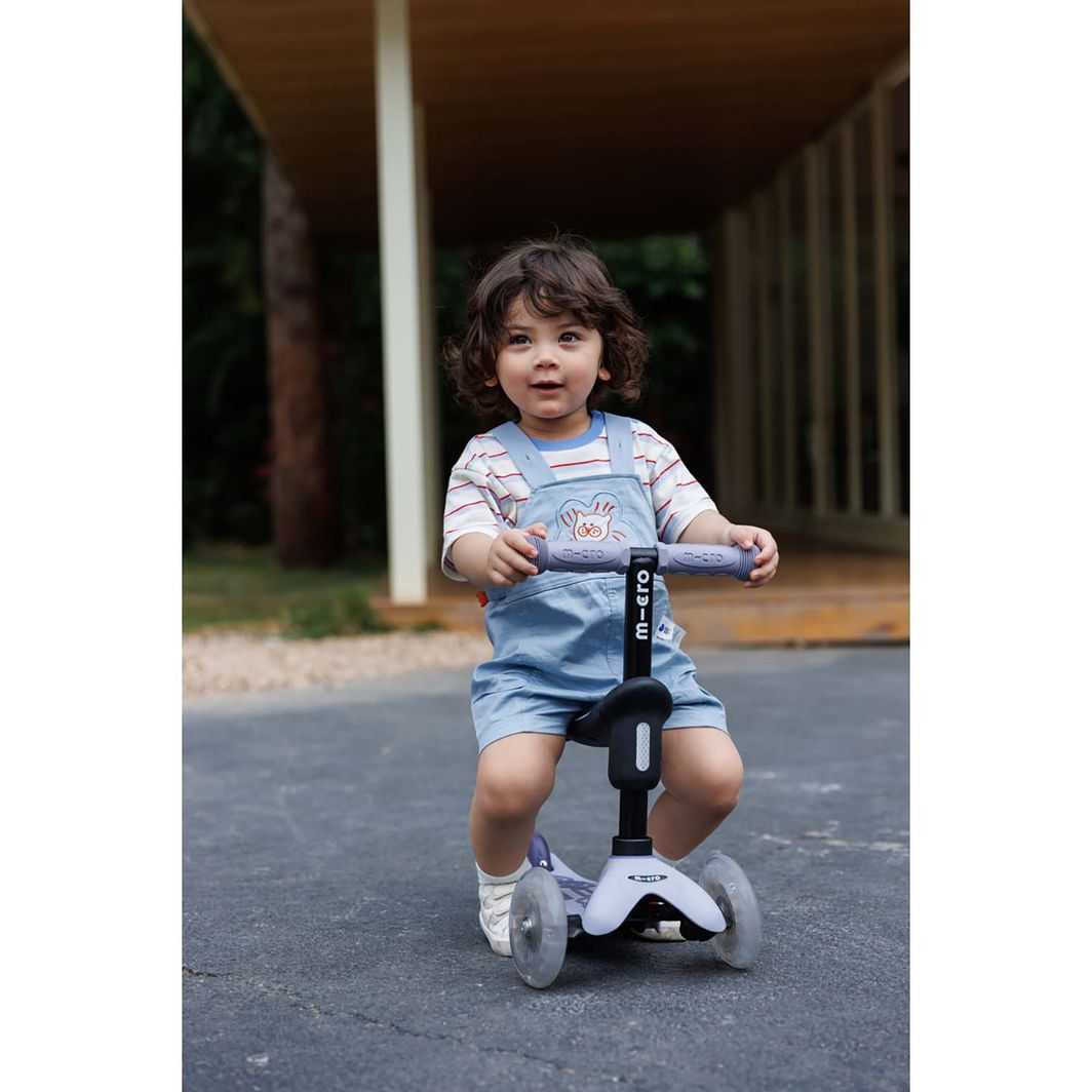 Micro sparkcykel, Mini Deluxe LED, Rock & Go – Dusty Rose