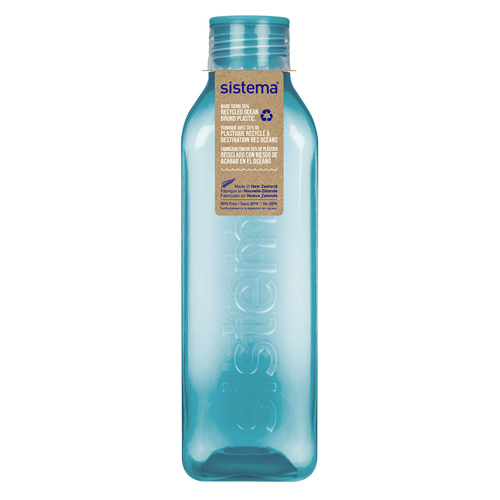 Sistema vattenflaska, Square bottle, 1 L - Teal stone