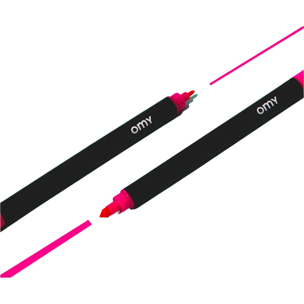 Omy tuschpennor, Box med 100 dubbelsidiga tuschpennor