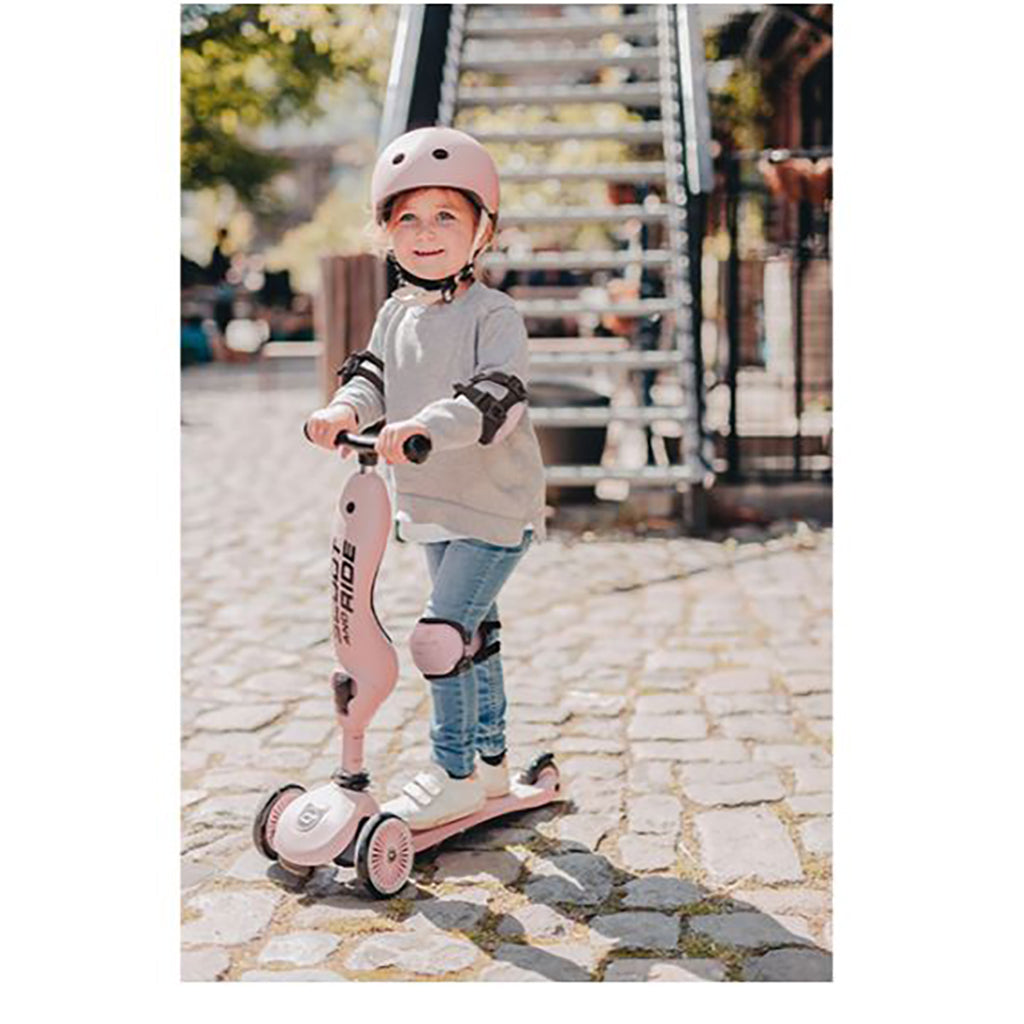 Scoot & Ride Skyddsutrustning för sparkcykel, Rose - Str. XXS-S