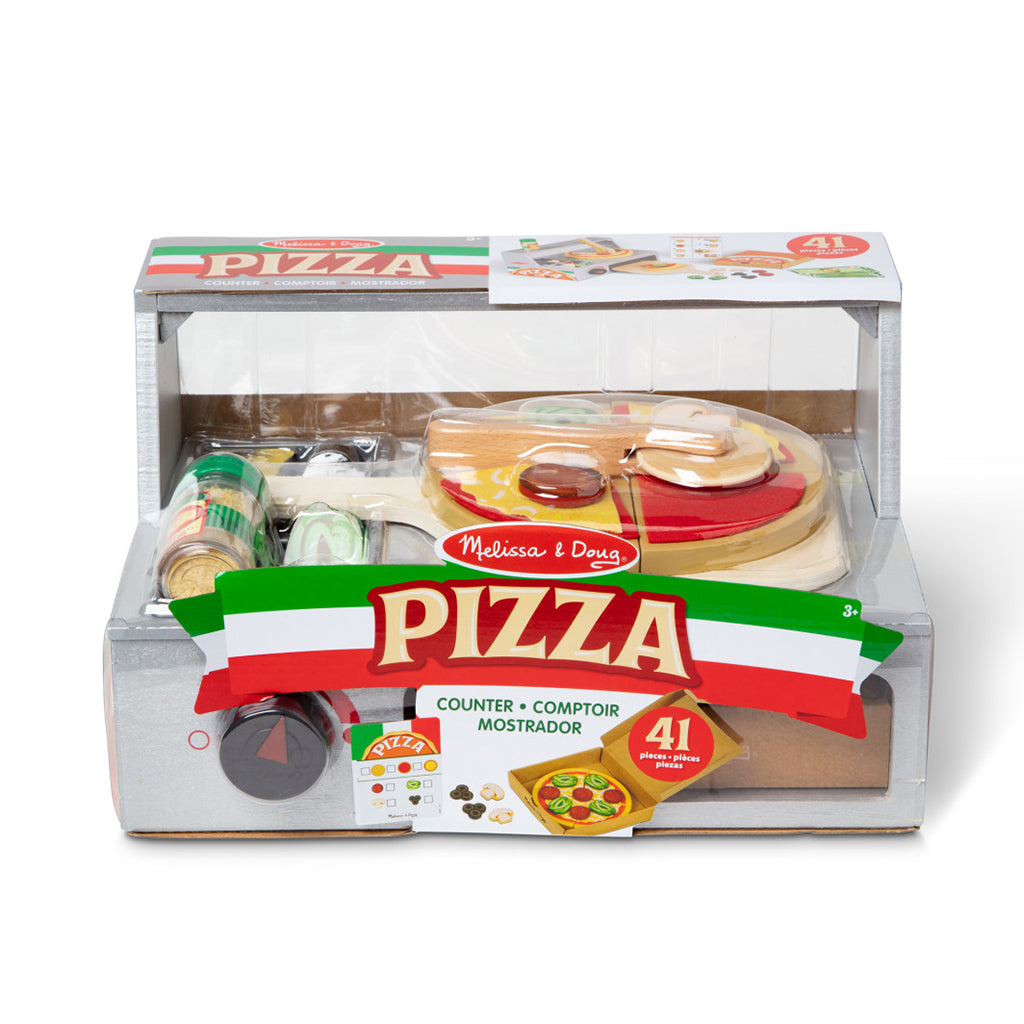 Melissa & Doug Leksaksmat, Pizza-baka själv - 41 delar