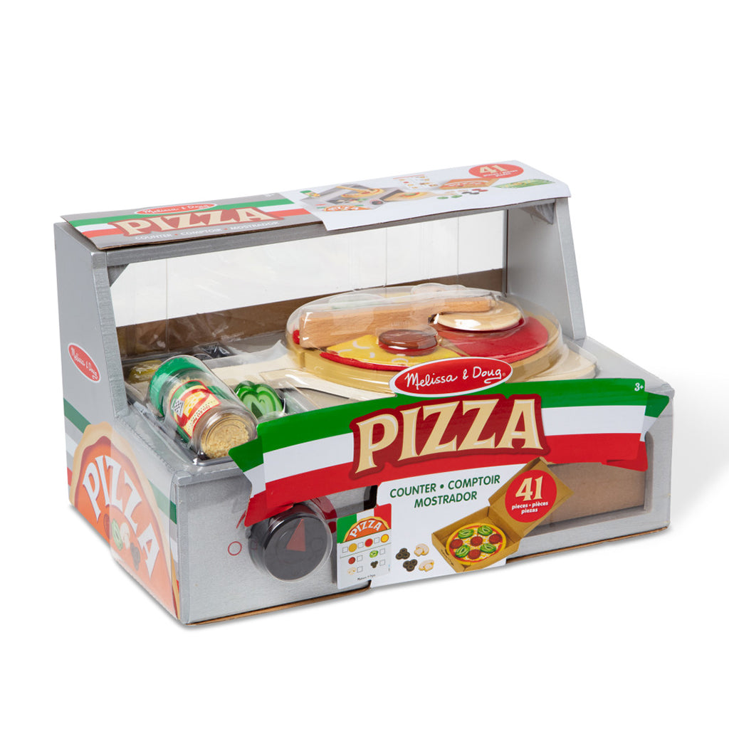 Melissa & Doug Leksaksmat, Pizza-baka själv - 41 delar