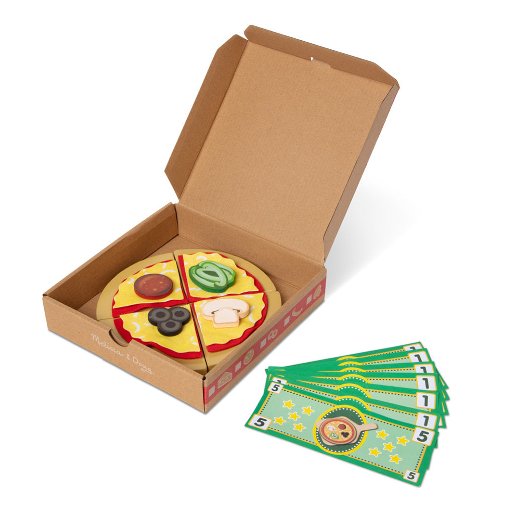 Melissa & Doug Leksaksmat, Pizza-baka själv - 41 delar