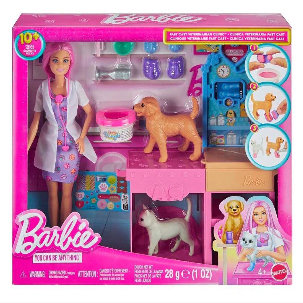 Barbie Dyrlæge i veterinærklinik inkl dyr