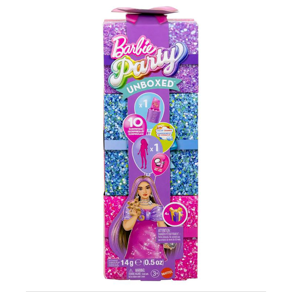 Barbie Glam Party Unboxed, Pink Curvy docka