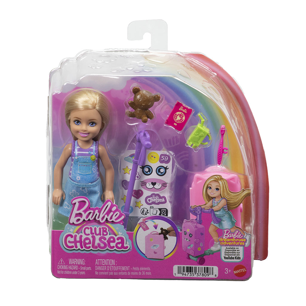 Barbie Limitless Adventures Chelsea – Rejsedukke med tilbehør