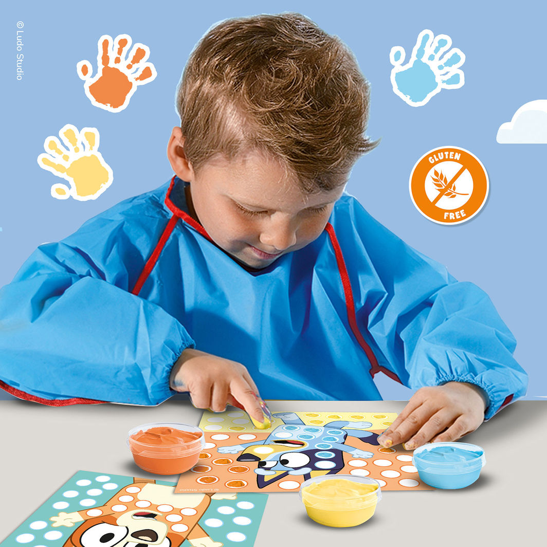 SES Creative Bluey, Fingermaling - Kunstprikker