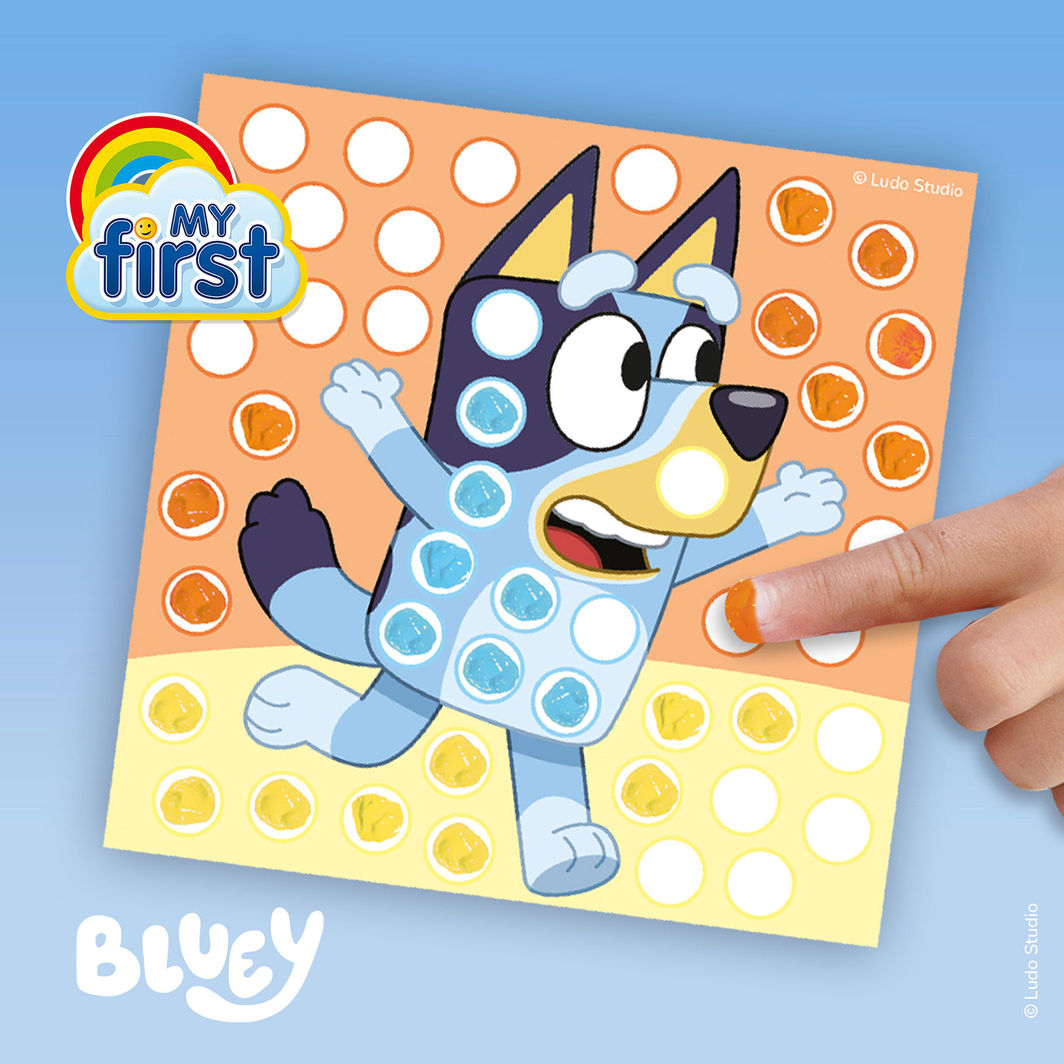 SES Creative Bluey, Fingermaling - Kunstprikker