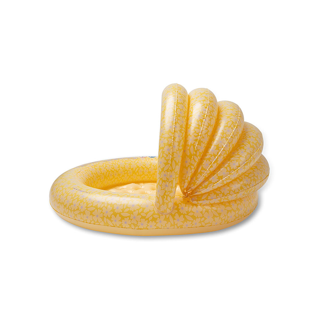 Swim Essentials, Badebassin med skugga 100 cm – Florish Yellow