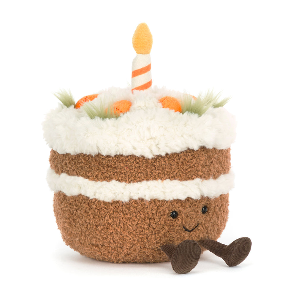 Jellycat bamse, Amuseables Carrot Cake - 15 cm