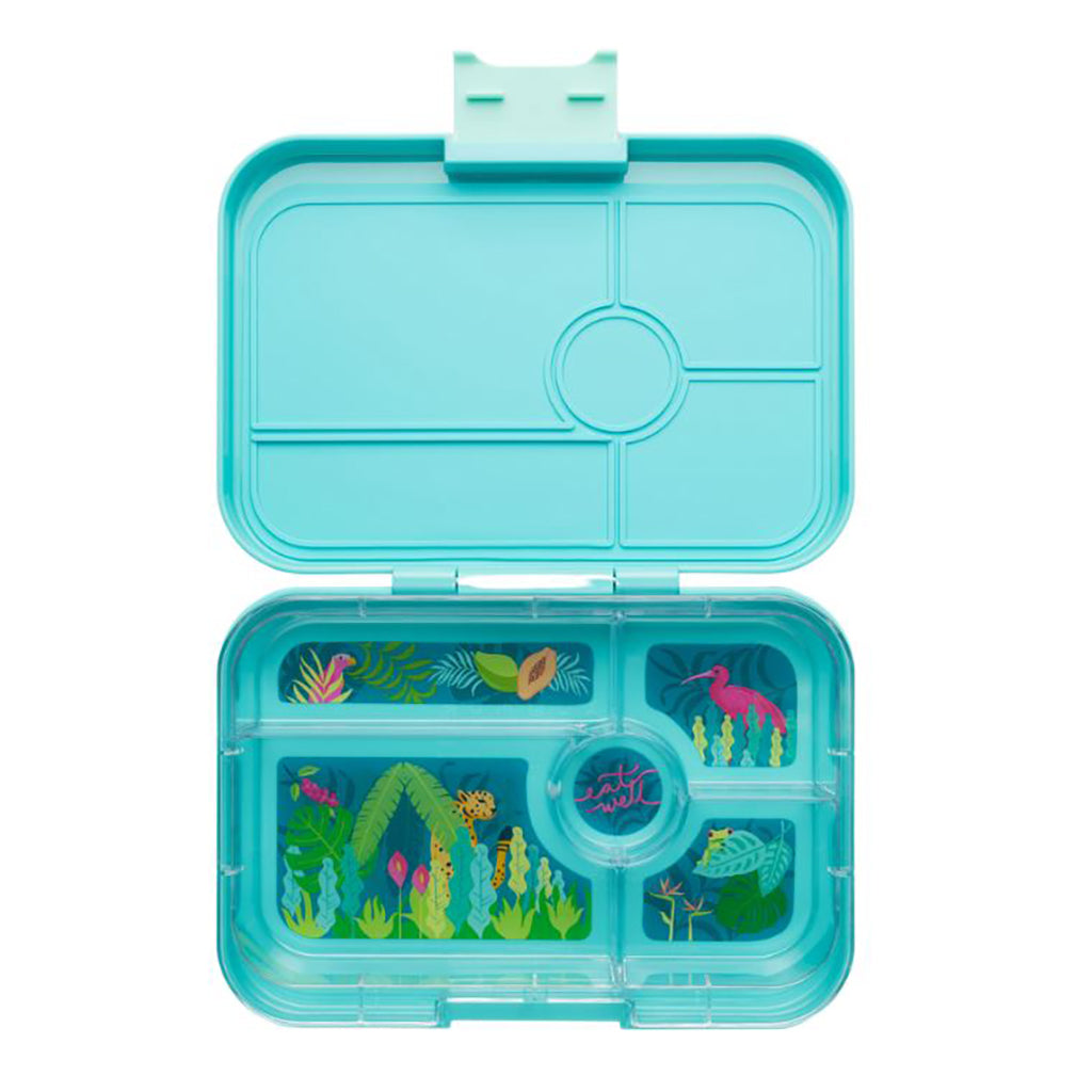 Yumbox XL madkasse m. 5 rum, Tapas - Jungle/ Pastel Blue