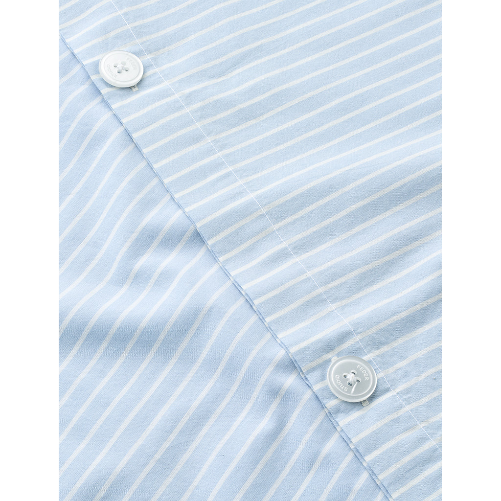 Studio Feder voksensengetøj, økologisk percale - Mattress stripe