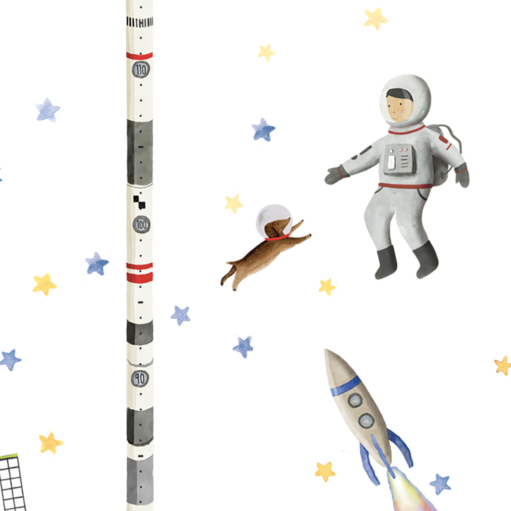Mimi Lou väggklistermärke, höjdmätare - Space